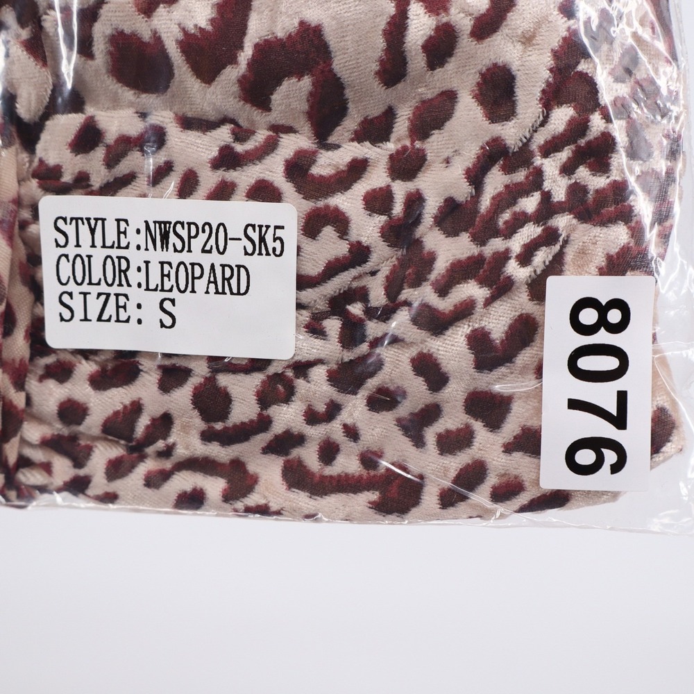 Naked Wardrobe Leopard Print Ruched Ruffle Mini Skirt Small - Picture 7 of 7